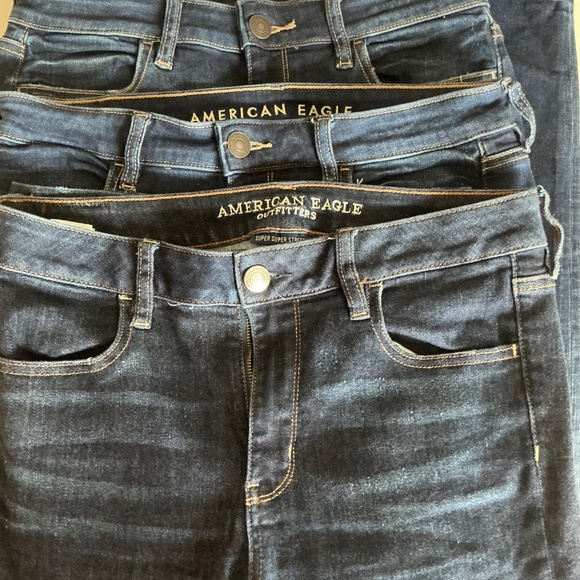 American Eagle  Y2K high rise jeggings 3 pairs size 10 - Picture 3 of 6